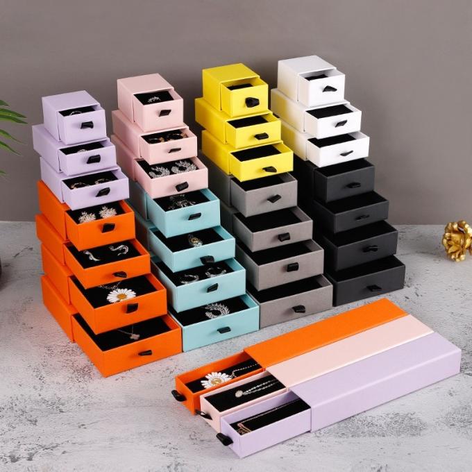 Recyclable Cardboard Packaging Boxes , Hard Rigid Drawer Box Packaging ...