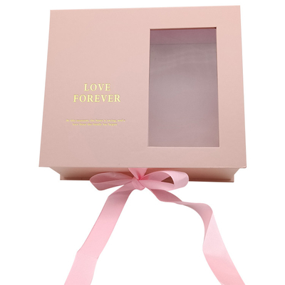 Buy Hot Foil Flower Gift Box Eco Friendly Magnetic Gift Box With Ribbon online manufacture