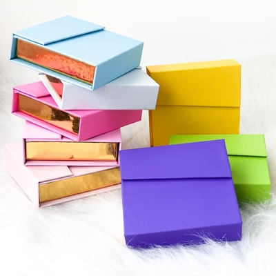 Buy Customized Eyelash Packaging Box Faux Cils Logo Printed Magnetic Gift Boxes With Window online manufacture