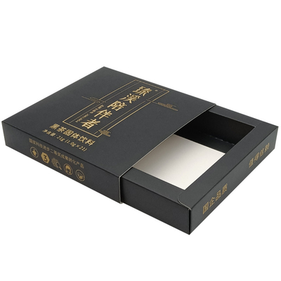 Mua In tùy chỉnh túi trà đen hộp đóng gói, hộp kéo slide Ivory Board online manufacture