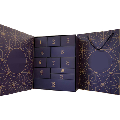 Beli Kemasan Kalender Advent Kustom, Kotak Karton Magnetik Kosmetik Dengan 24 Laci online manufacture