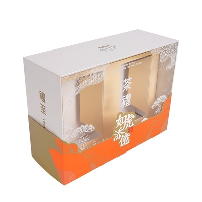 Beli Custom High Grade Tea Gift Box Dengan Clear PVC Window Printing Paper Box Dengan Sleeve And Insert Packaging online manufacture