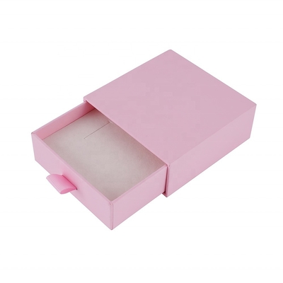 Beli Sliding Pull Out Drawer Box Custom Jewelry Packaging Gift Box Hot Silver Logo Ribbon Closure online manufacture