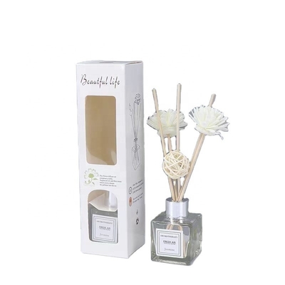 Beli Kotak Kemasan Botol Reed Diffuser Cetak Desain Kustom Dengan Kotak Hadiah Baki Dalam Dengan Jendela Bening online manufacture