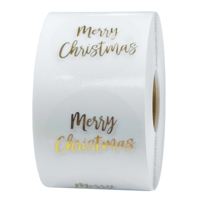 Buy Gold Foil Transparent Sticker Label , Custom Vinyl Stickers For Water Bottles online manufacture