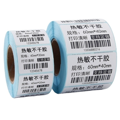 Beli Gulungan Jumbo Label Termal Tahan Air, Printer Label Logistik Untuk Barcode Waybill / Pengiriman online manufacture