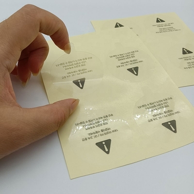 comprar Etiquetas redondas transparentes y brillantes Impresoras impermeables autoadhesivas online manufacture