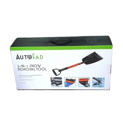 Buy Hard Corrugated Paper box for snow removal tool Carrying Case Box Heavy Duty Fluted Cardboard Box With Plastic Handle online manufacture