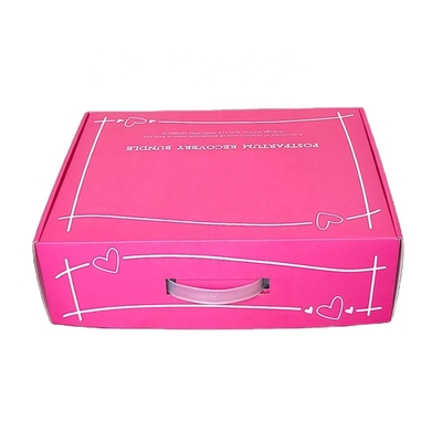 comprar Cajas de embalaje cosmético personalizadas de cartón corrugado reciclable con gancho de plástico online manufacture
