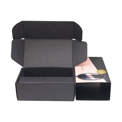 Buy Personal Care Corrugated Paper Box , Black Printed Mailer Boxes With Insert online manufacture