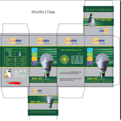 Mua Ống đèn LED tùy chỉnh hộp đóng gói Thẻ giấy màu xám in Logo đèn ống hộp online manufacture