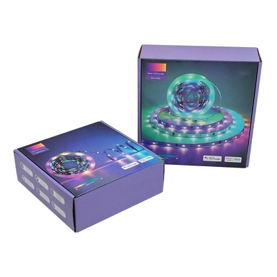 Beli Kotak Pengiriman Kardus Bergelombang Daur Ulang Kustom Wifi Smart LED Strip Packaging Box online manufacture