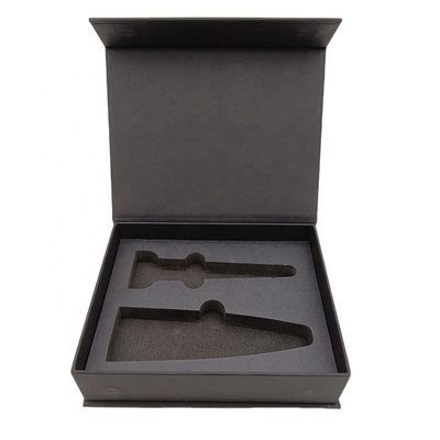 Beli Kotak Hadiah Magnetik Hitam / Kotak Kaku Penutup Magnetik Mewah Dengan Sisipan Satin Eva online manufacture