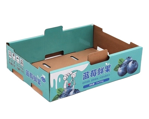 kaufen Strawberries Karton Orange Äpfel Papier Karton Verpackung Trauben Starke B-Flöte Wellkarton für Obst und Gemüse online manufacture