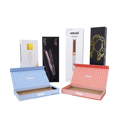 Mua OEM Vật liệu tái chế thân thiện với môi trường in tấm vàng thiết kế tùy chỉnh hộp quà từ cho công cụ tạo kiểu tóc bao bì mỹ phẩm online manufacture