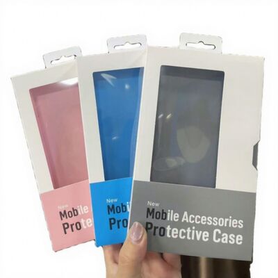 Buy Recycled Materials Phone Case Packaging Drawer Box with Embossing and Sponge Lining for Consumer Electronics online manufacture