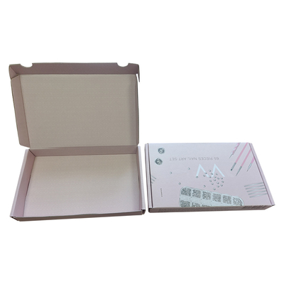 Cosmetics Gift Shipping Box , Printed Logo Custom Corrugated Mailer Boxes