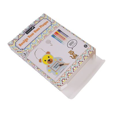 Custom Food Box Foldable 350g Ivory Board  Paper Colored markers crayons pencils Packaging Full Color Printing Paper  Box