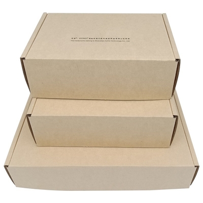 Biodegradable Kraft Packaging Large Rectangle Mailer Box Folding Strong Corrugated Cartons With Logo